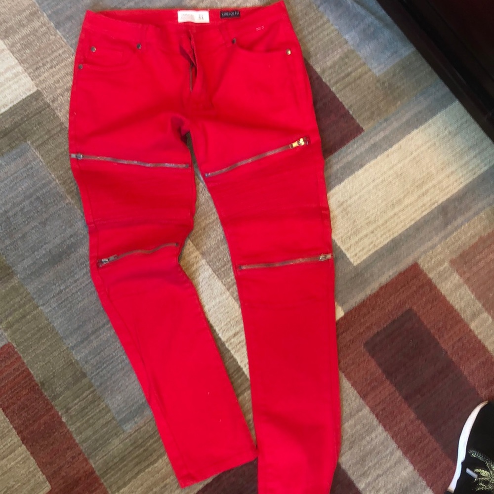 Red Slim/ skinny Trusted Supplies Jeans